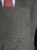 26/0319 immaculate crombie grey d/b wool overcoat coat 41-42 regular