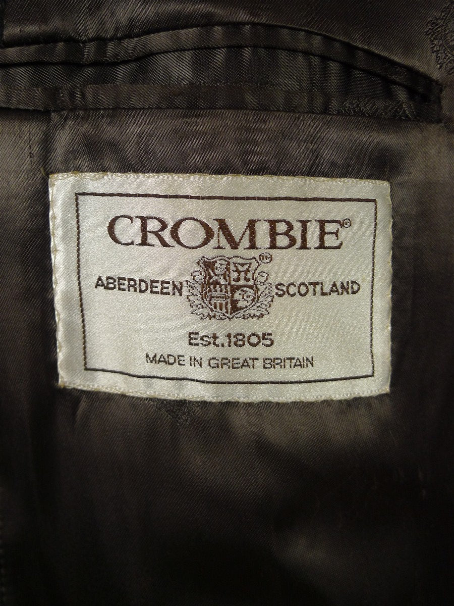 26/0319 immaculate crombie grey d/b wool overcoat coat 41-42 regular