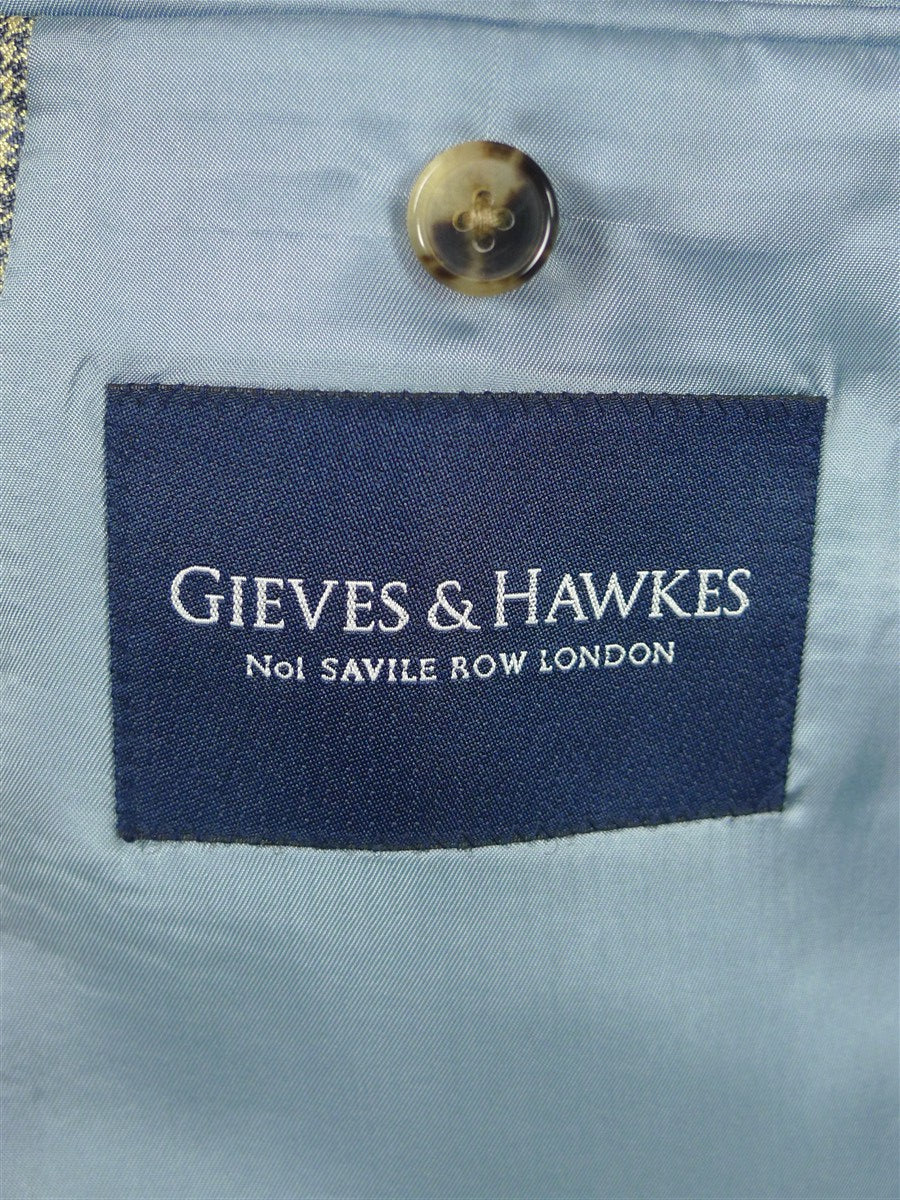 26/0315 immaculate gieves & hawkes savile row 52% silk 48% wool sports jacket blazer 42 long