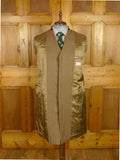 26/0307 immaculate vintage aquascutum fawn brown venetian wool covert coat overcoat w/ velvet collar 41-42