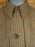 26/0308 near immaculate vintage baron of piccadilly scottish gun check tweed inverness cape 42