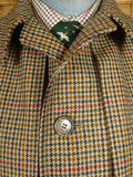 26/0308 near immaculate vintage baron of piccadilly scottish gun check tweed inverness cape 42
