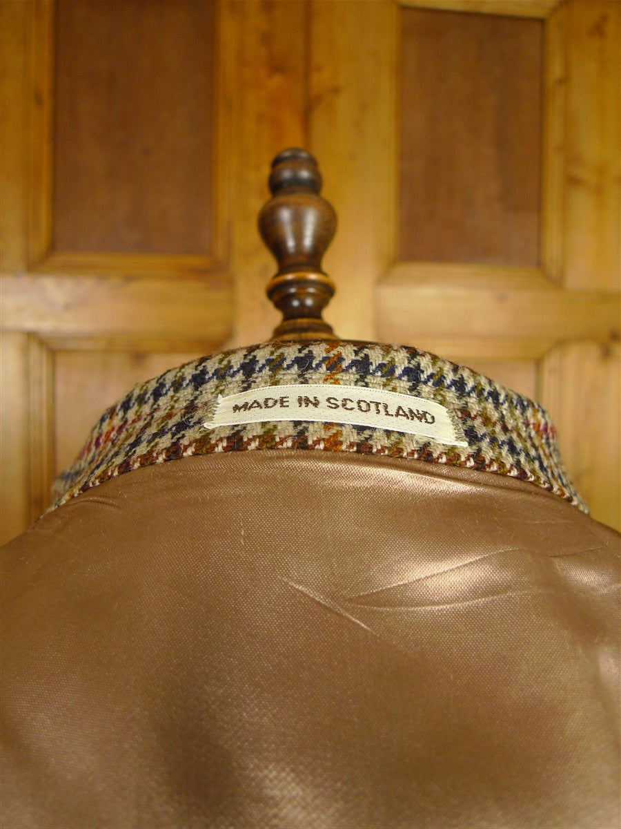 26/0308 near immaculate vintage baron of piccadilly scottish gun check tweed inverness cape 42
