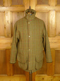 26/0309 immaculate p&j haggart of aberfeldy heavyweight wp check tweed shooting field coat 42-44
