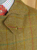 26/0309 immaculate p&j haggart of aberfeldy heavyweight wp check tweed shooting field coat 42-44