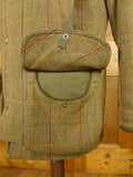 26/0309 immaculate p&j haggart of aberfeldy heavyweight wp check tweed shooting field coat 42-44