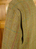 26/0309 immaculate p&j haggart of aberfeldy heavyweight wp check tweed shooting field coat 42-44