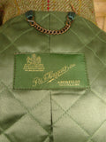 26/0309 immaculate p&j haggart of aberfeldy heavyweight wp check tweed shooting field coat 42-44