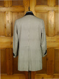 26/0304 very rare immaculate aquascutum 'aqua 5' b&w dogtooth check coat / drape jacket w/ velvet facings 38-39 short to regular