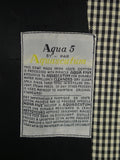 26/0304 very rare immaculate aquascutum 'aqua 5' b&w dogtooth check coat / drape jacket w/ velvet facings 38-39 short to regular