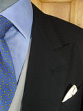 26/0329 immaculate 1992 n. chapman savile row bespoke black herringbone wool morning coat 40-41 regular