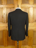 26/0332 vintage 1990 immaculate n.h. chapman savile row bespoke black barathea wool dinner suit 43 regular