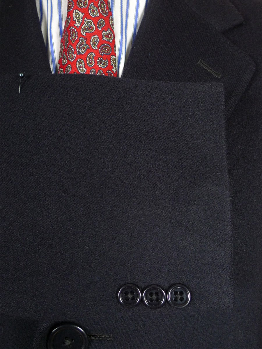 26/0333 vintage aquascutum navy blue venetian wool raincoat overcoat coat 42 regular