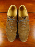 26/0344 loake chestnut brown suede brogue lace-up shoe uk 9.5