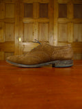 26/0344 loake chestnut brown suede brogue lace-up shoe uk 9.5