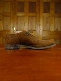 26/0344 loake chestnut brown suede brogue lace-up shoe uk 9.5