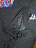 26/0360 sims & macdonald 2001 savile row bespoke grey wool & mohair suit 37 extra long