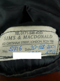 26/0360 sims & macdonald 2001 savile row bespoke grey wool & mohair suit 37 extra long