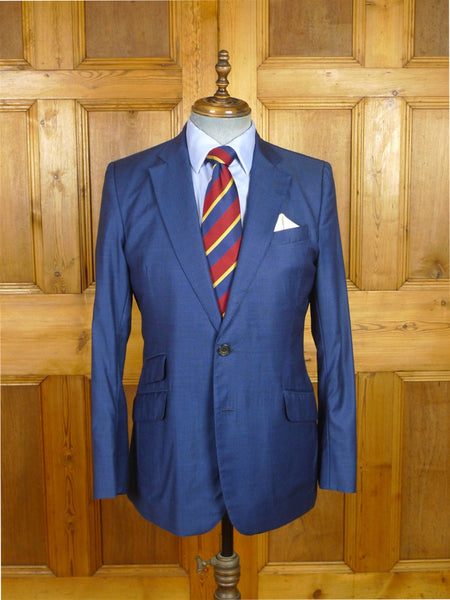 26/0356 turnbull & asser 2-tone blue wool & silk blazer jacket 38-39 regular