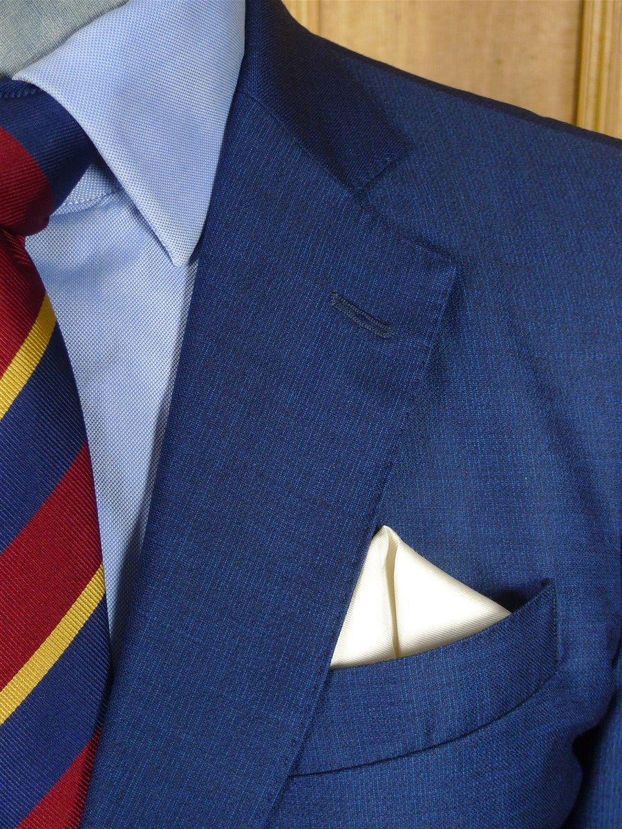 26/0356 turnbull & asser 2-tone blue wool & silk blazer jacket 38-39 regular