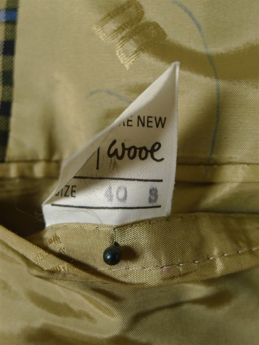 26/0350 near immaculate daks dd 100% wool house check lightweight sports jacket blazer 40 short