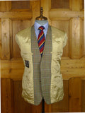 26/0350 near immaculate daks dd 100% wool house check lightweight sports jacket blazer 40 short