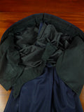 26/0347 immaculate gio genco mayfair italian bespoke super 150s & silk navy blue 3-piece suit 44 short