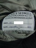 26/0348 maurice sedwell 2005 savile row bespoke grey rope-stripe wool & cashmere d/b suit 45 short