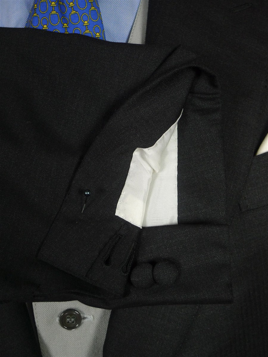 26/0364 immaculate gio genco mayfair 2013 italian bespoke charcoal grey fine herringbone wool morning coat 42 short to regular