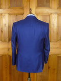26/0366 immaculate oliver brown chelsea mtm blue wool & cashmere 3-piece suit (rrp £2000) 41 short