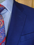 26/0366 immaculate oliver brown chelsea mtm blue wool & cashmere 3-piece suit (rrp £2000) 41 short