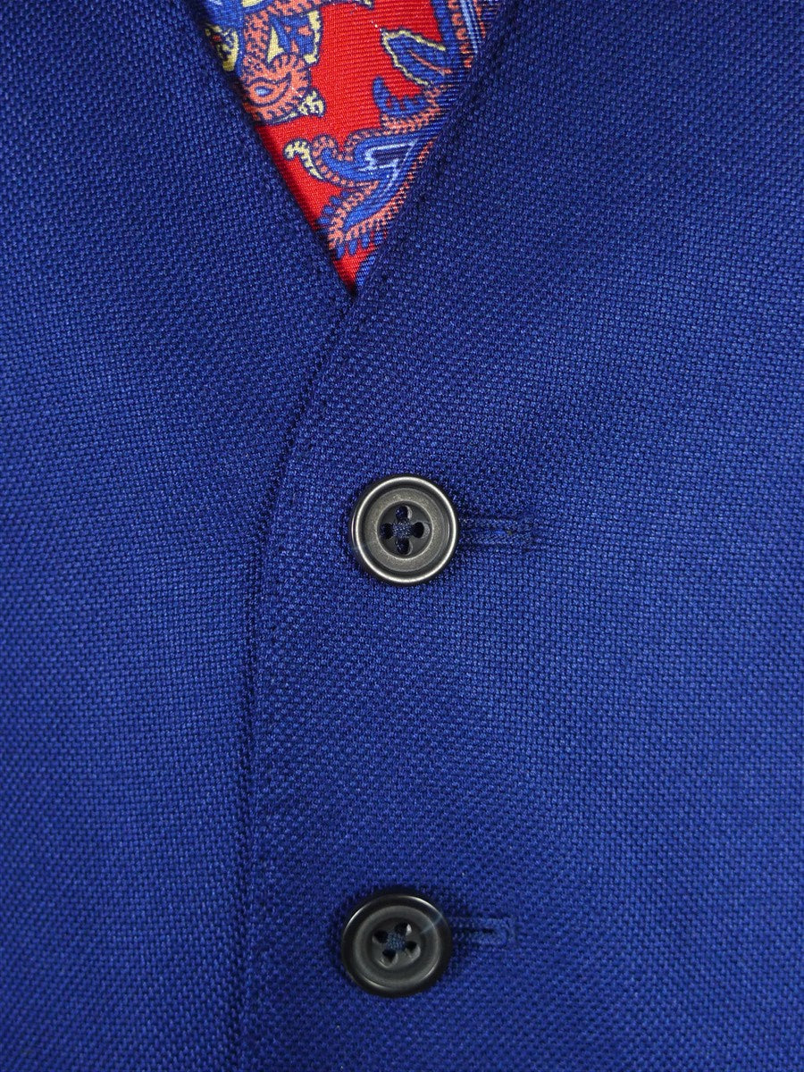 26/0366 immaculate oliver brown chelsea mtm blue wool & cashmere 3-piece suit (rrp £2000) 41 short