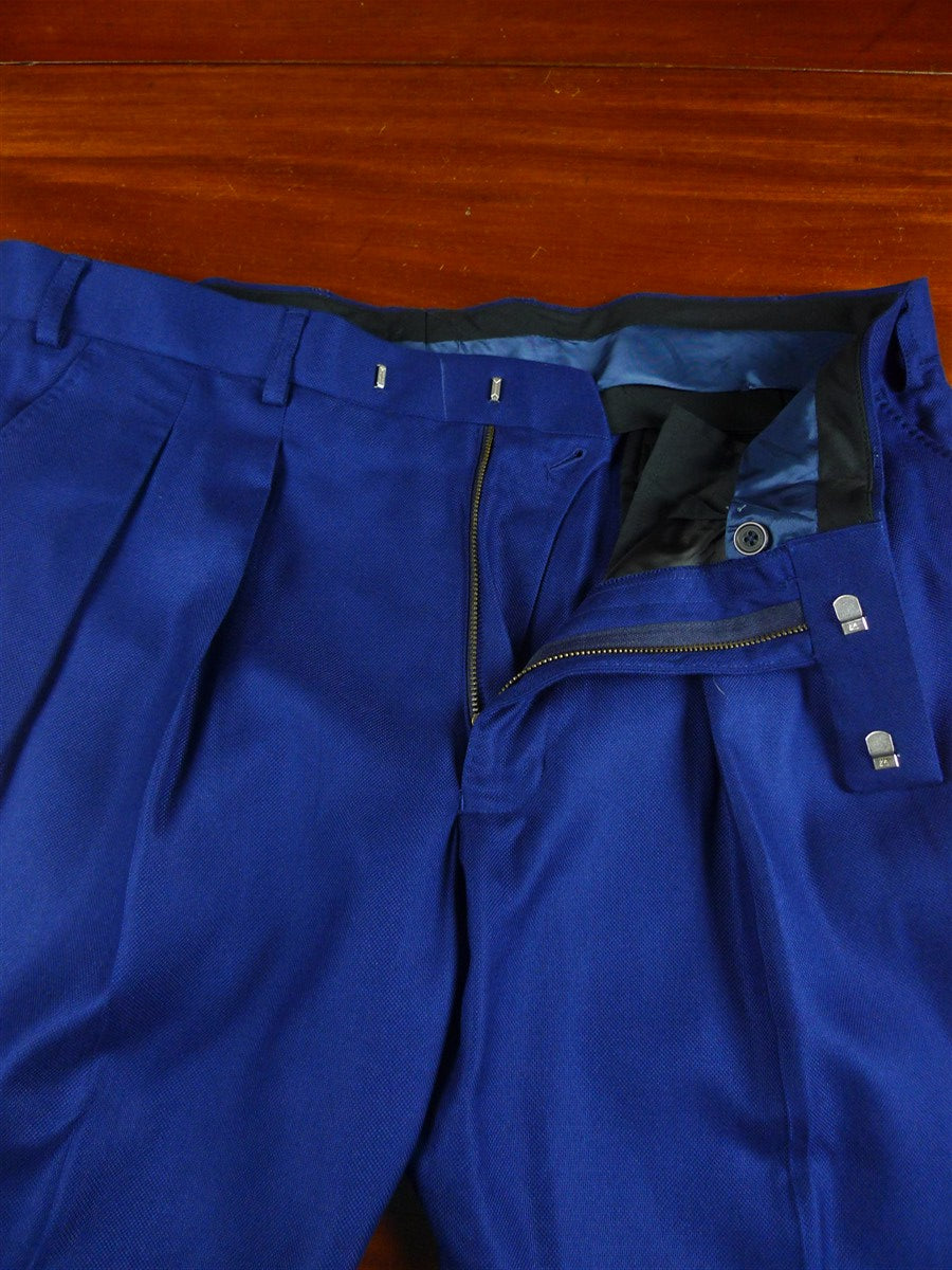 26/0366 immaculate oliver brown chelsea mtm blue wool & cashmere 3-piece suit (rrp £2000) 41 short