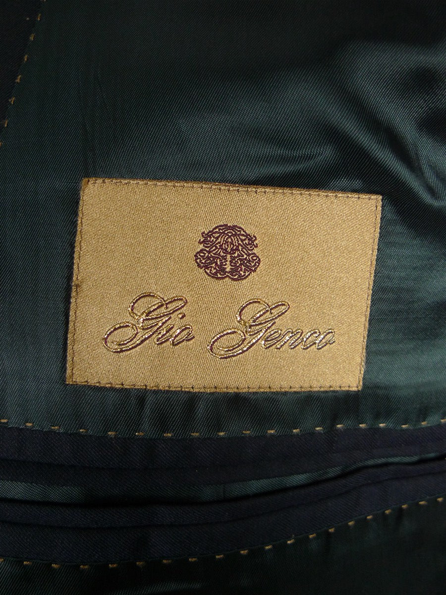 26/0372 immaculate gio genco mayfair italian bespoke navy blue super 150s luxury wool 3-piece suit 41 regular