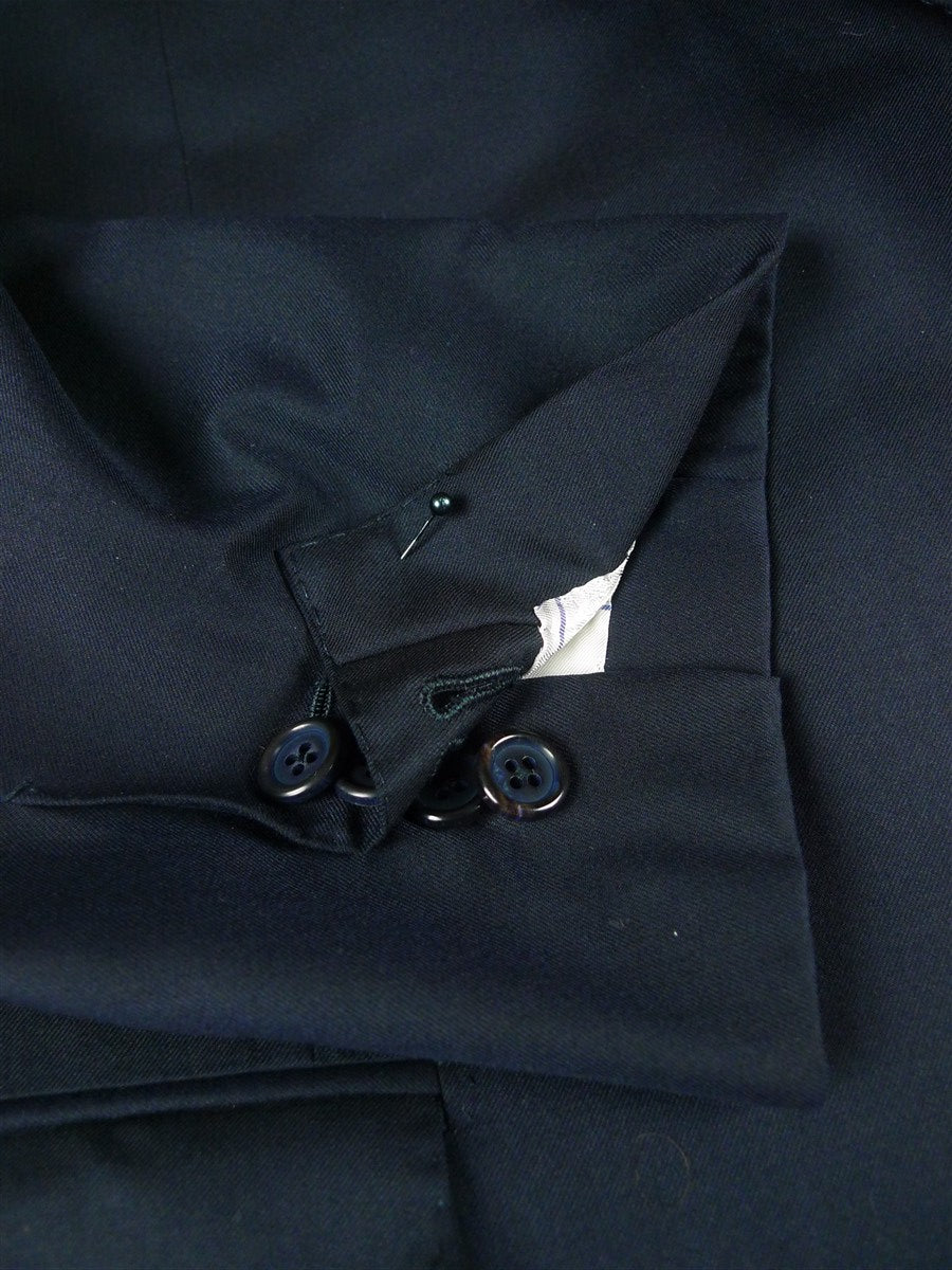 26/0372 immaculate gio genco mayfair italian bespoke navy blue super 150s luxury wool 3-piece suit 41 regular