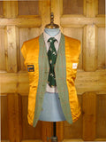 26/0393 near immaculate bladen supasax green / red wp check norfolk style tweed sports jacket 38 short