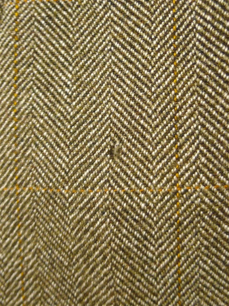 26/0397 vintage john g hardy green / amber wp check tweed jacket & waistcoat 41 regular