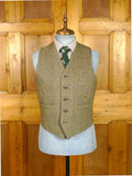26/0397 vintage john g hardy green / amber wp check tweed jacket & waistcoat 41 regular