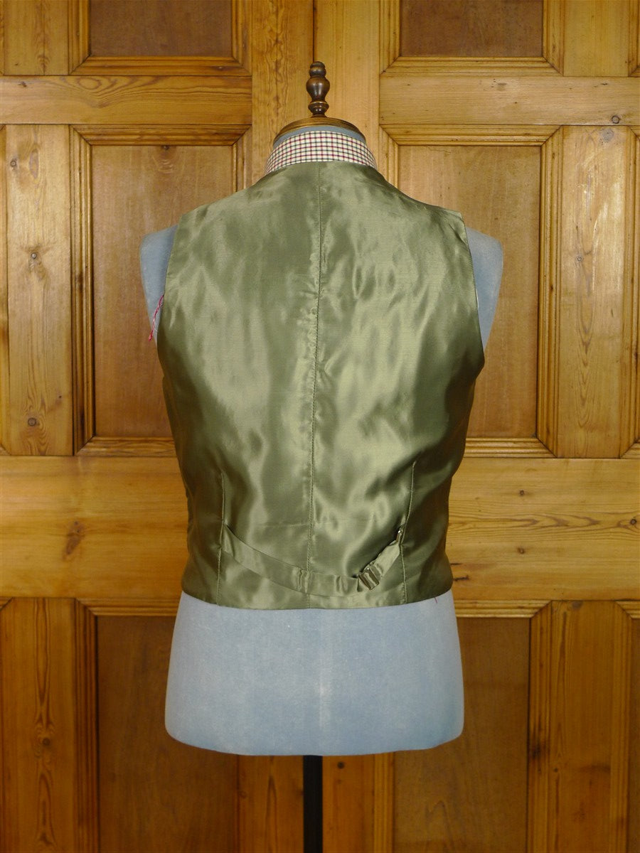 26/0397 vintage john g hardy green / amber wp check tweed jacket & waistcoat 41 regular