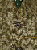 26/0397 vintage john g hardy green / amber wp check tweed jacket & waistcoat 41 regular