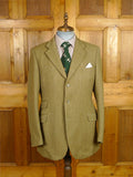 26/0414 immaculate john g hardy heavyweight green keepers tweed hacking jacket w/ ghillie collar 40-41 long