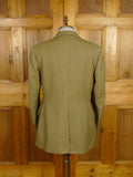 26/0414 immaculate john g hardy heavyweight green keepers tweed hacking jacket w/ ghillie collar 40-41 long