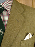 26/0414 immaculate john g hardy heavyweight green keepers tweed hacking jacket w/ ghillie collar 40-41 long