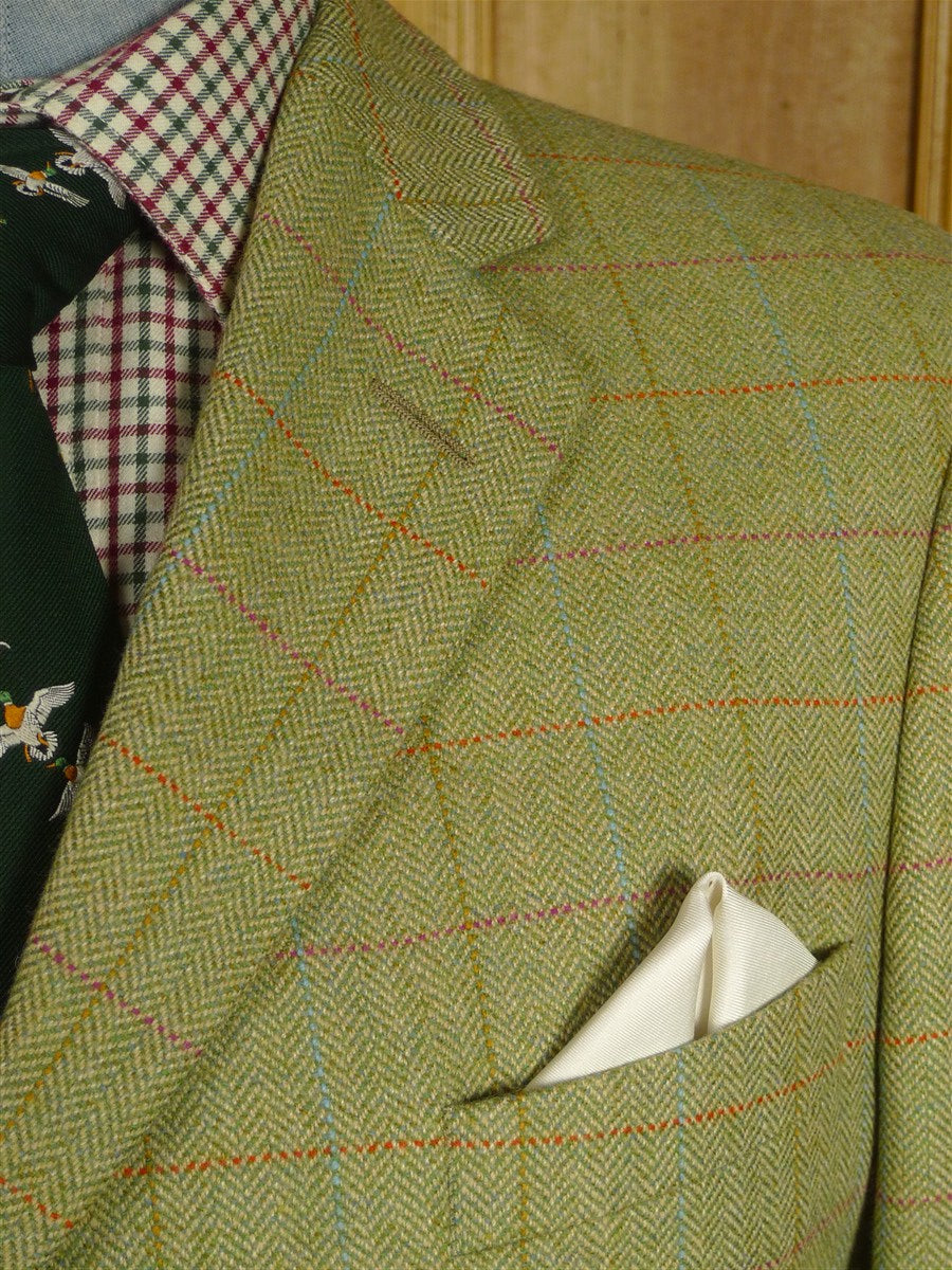26/0440 mint bladen original 100% lambswool green graph check tweed jacket (rrp £450) 42 regular
