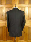 26/0462 immaculate black herringbone wool masonic morning jacket 43 regular