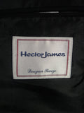 26/0462 immaculate black herringbone wool masonic morning jacket 43 regular