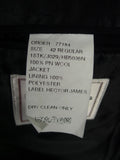 26/0462 immaculate black herringbone wool masonic morning jacket 43 regular