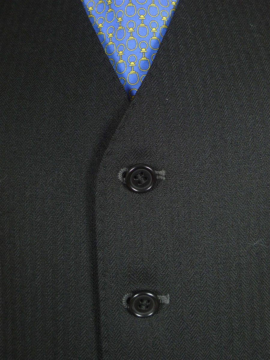 26/0464 immaculate magee masonic black herringbone waistcoat & 'cashmere stripe' morning trouser suit 44-45 regular