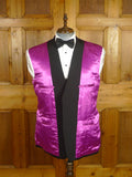 26/0446 immaculate welsh & jefferies savile row bespoke heavyweight black barathea wool dinner jacket w/ grosgrain facings 46 regular