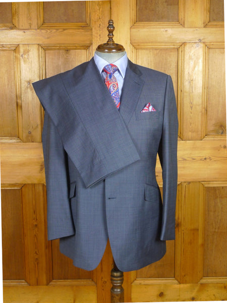 26/0451 immaculate bladen teal blue pick weave wool suit 42 regular